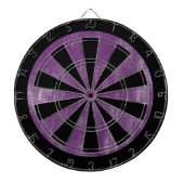 Paarse Canvas Houtstructuur Dartbord (Voorkant)