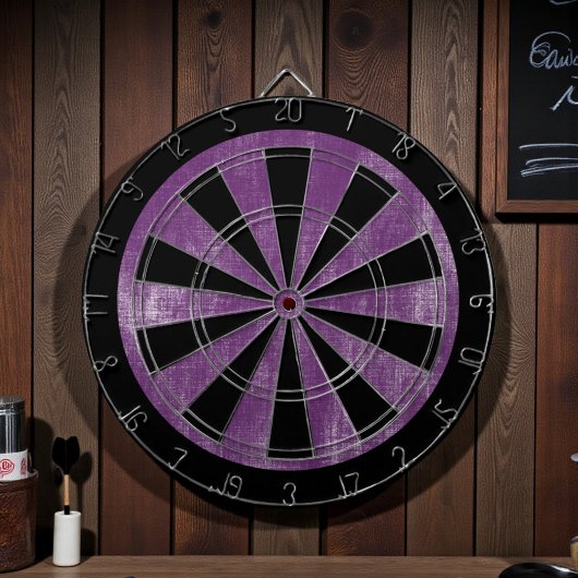 Paarse Canvas Houtstructuur Dartbord
