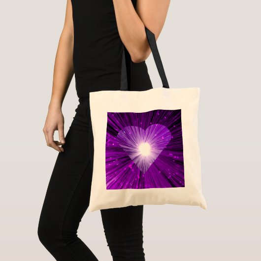 Paarse canvas tas (Voorkant (product))