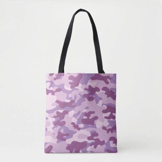 Paarse Canvas tas Camouflage (Voorkant)