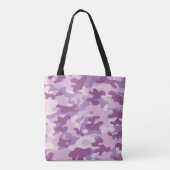 Paarse Canvas tas Camouflage (Achterkant)