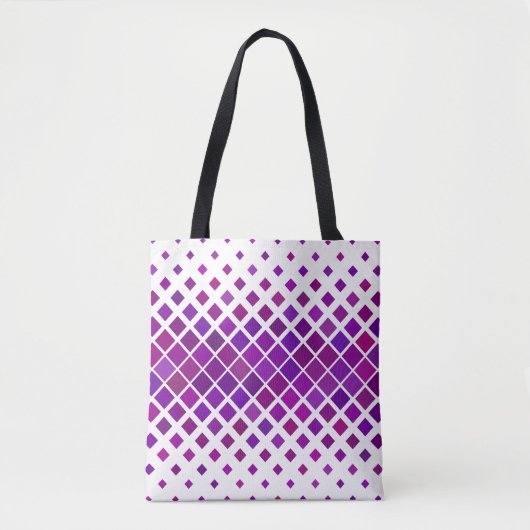 paarse canvas tas diamanten (Voorkant)