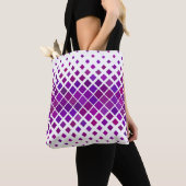 paarse canvas tas diamanten (Dichtbij)