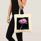 Paarse canvas tas Lotus Waterlily (Voorkant (product))