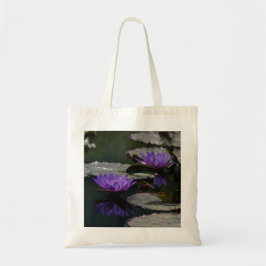 Paarse canvas tas Lotus Waterlily