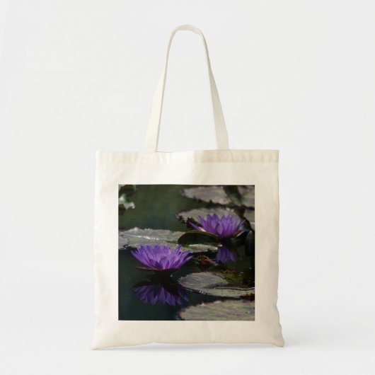 Paarse canvas tas Lotus Waterlily (Voorkant)