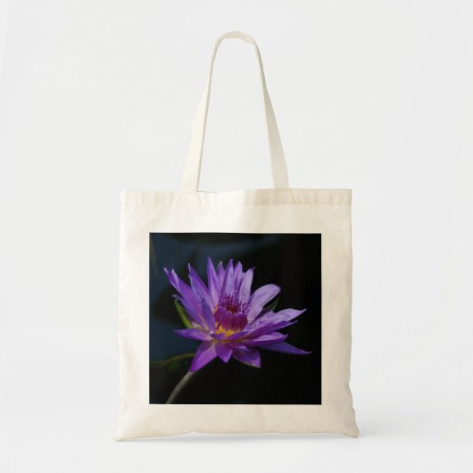 Paarse Canvas tas Lotus Waterlily (Voorkant)