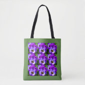 Paarse Canvas tas Pansy (Voorkant)