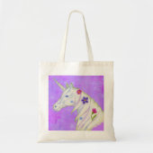 Paarse canvas tas Unicorn (Voorkant)