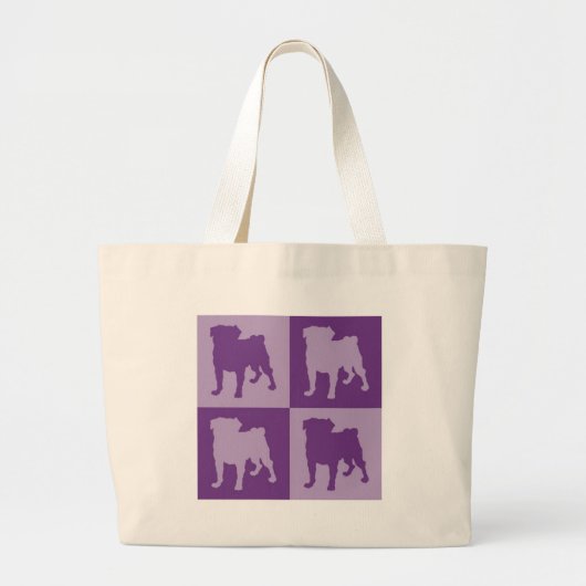 Paarse Canvas tassen (Voorkant)