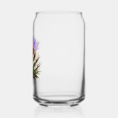 Paarse Cardoon Distel Bloem Blikvorm Glas (Links)