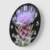 Paarse Cardoon Distel Bloem Grote Klok (Hoek)