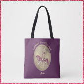  Paarse Carrousel Merry Go Round Tote Bag
