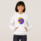 Paarse cartoon hoodie (Voorkant volledig)