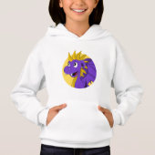 Paarse cartoon hoodie (Voorkant)