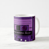 Paarse Cassette Groove_ Koffiemok (Voorkant rechts)