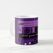 Paarse Cassette Groove_ Koffiemok (Voorkant links)