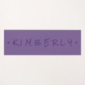 Paarse Casual handschriftennaam Yogamat (Voorkant (horizontaal))