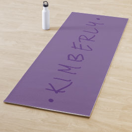 Paarse Casual handschriftennaam Yogamat