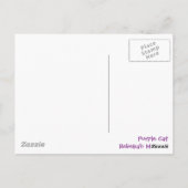 PAARSE CAT BRIEFKAART (Achterkant)