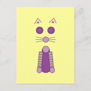 PAARSE CAT BRIEFKAART
