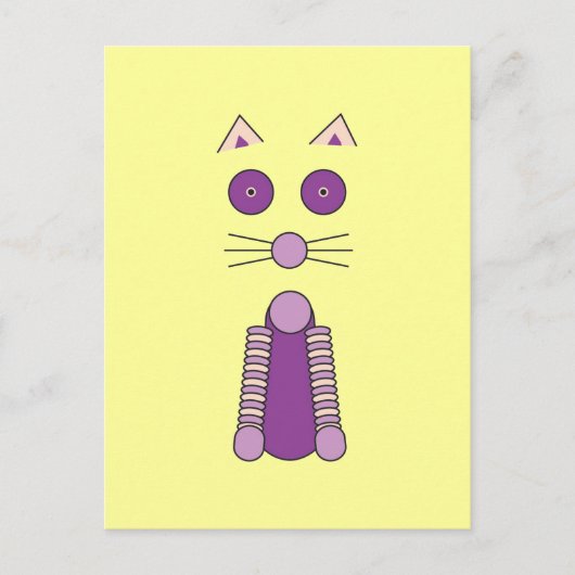 PAARSE CAT BRIEFKAART (Voorkant)