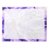 Paarse Cat Lined - 11" x 8,5" Notitieblok (Voorkant)