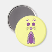 PAARSE CAT MAGNEET (Voorkant / Achterkant)