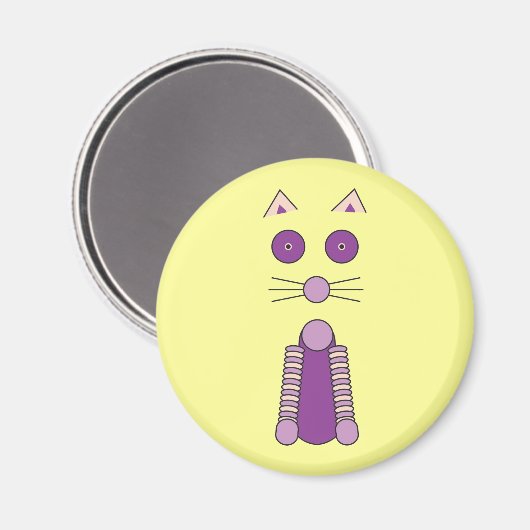 PAARSE CAT MAGNEET (Voorkant / Achterkant)