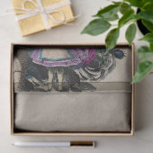 Paarse Caterstone Alice in Wonderland ontkoppeling Tissuepapier (Geschenk)