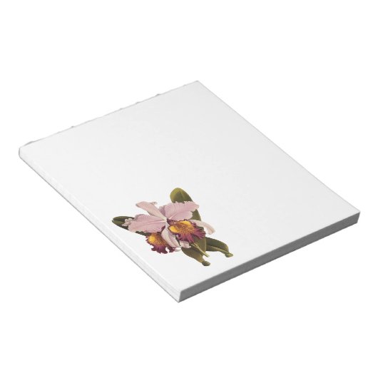  Paarse Cattleya Orchid, Tropische bloemen Notitieblok (Schuin)