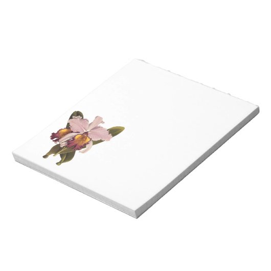  Paarse Cattleya Orchid, Tropische bloemen Notitieblok (Linkerzijde)