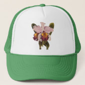  Paarse Cattleya Orchid, Tropische bloemen Trucker Pet (Voorkant)