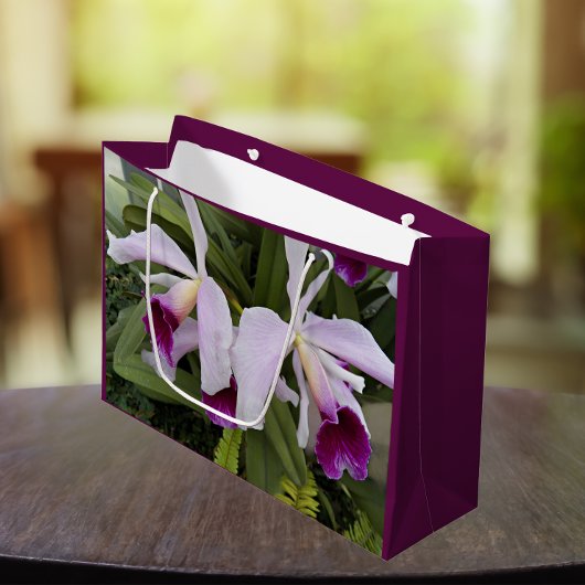 Paarse Cattleya Orchids Floral Groot Cadeauzakje