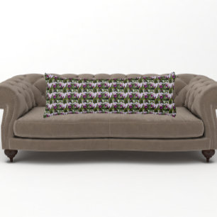 Paarse Cattleya Orchids Floral Pattern Body Pillow Lichaamskussen