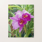 Paarse Cattleya Orchids Legpuzzel (Verticaal)