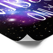 Paarse Celestial Good Vibes only Poster (Hoek)