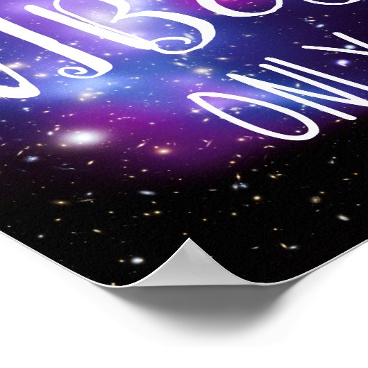 Paarse Celestial Good Vibes only Poster (Hoek)