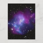 Paarse Celestial Space Photo Blank Briefkaart (Voorkant)