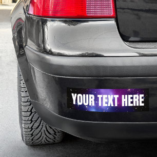 Paarse Celestial Space Photo Blank Bumpersticker