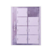 Paarse Celestial Weekly Planner – Stijlvol Notitieblok (Linkerzijde)