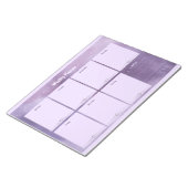 Paarse Celestial Weekly Planner – Stijlvol Notitieblok (Schuin)