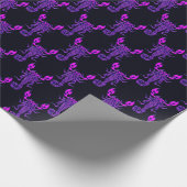 Paarse Celtic Knot Scorpion Cadeaupapier (Hoek)