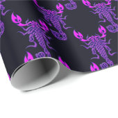 Paarse Celtic Knot Scorpion Cadeaupapier (Rol Hoek)