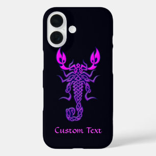 Paarse Celtic Knot Scorpion iPhone 16 Hoesje