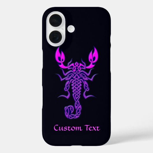 Paarse Celtic Knot Scorpion Case-Mate iPhone Case (Achterkant)