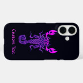 Paarse Celtic Knot Scorpion Case-Mate iPhone Case (Achterkant (horizontaal))