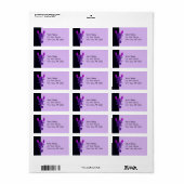 Paarse Celtic Knot Scorpion Etiket (Full Sheet)