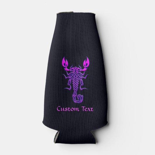 Paarse Celtic Knot Scorpion Flesjeskoeler (Voorkant)