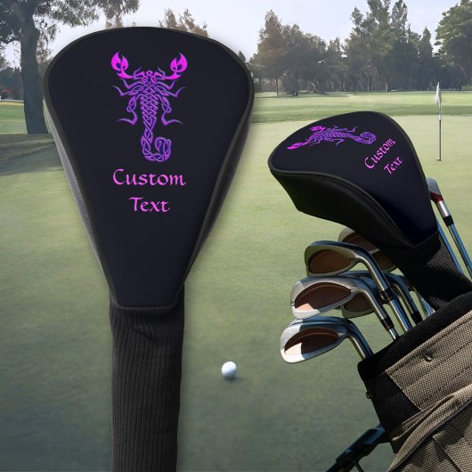 Paarse Celtic Knot Scorpion Golfheadcover